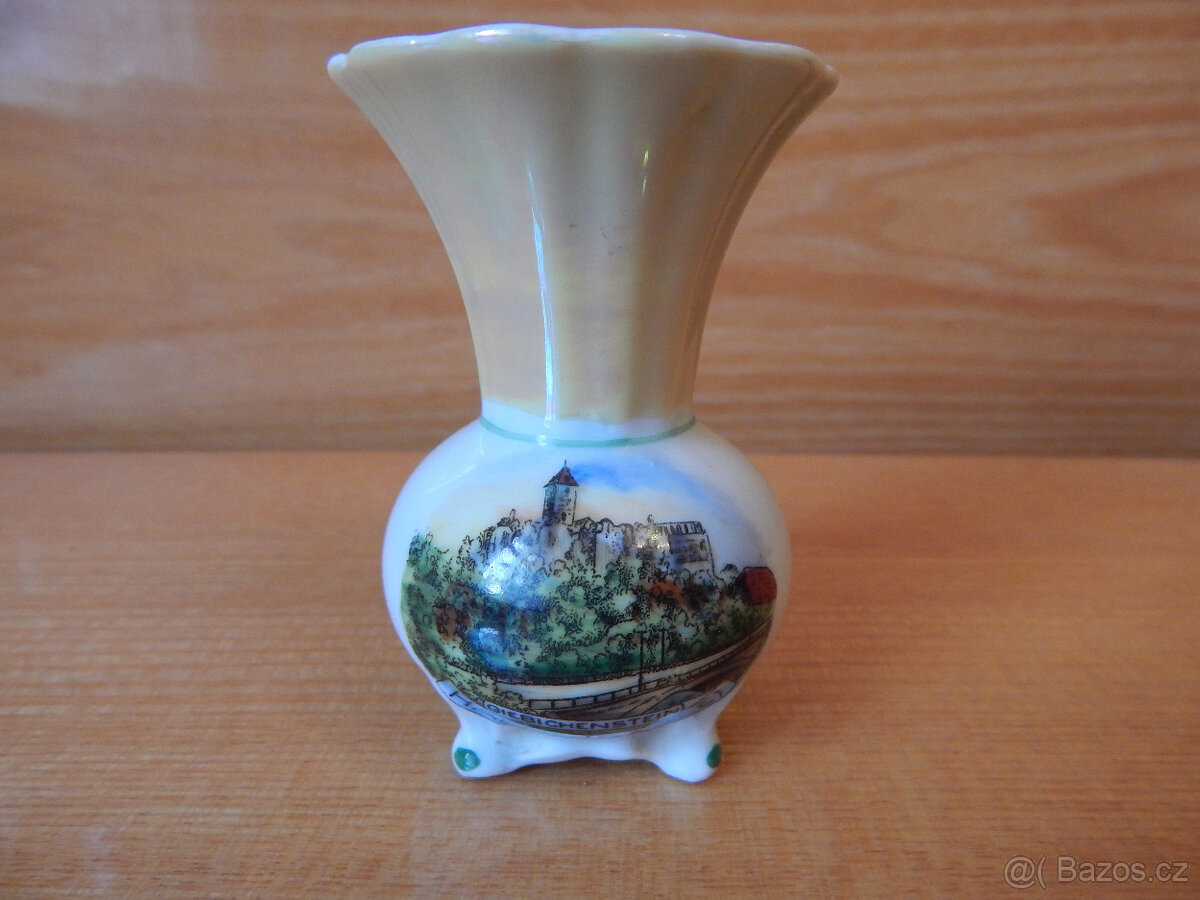 Pamětní keramika s obrázkem města Halle