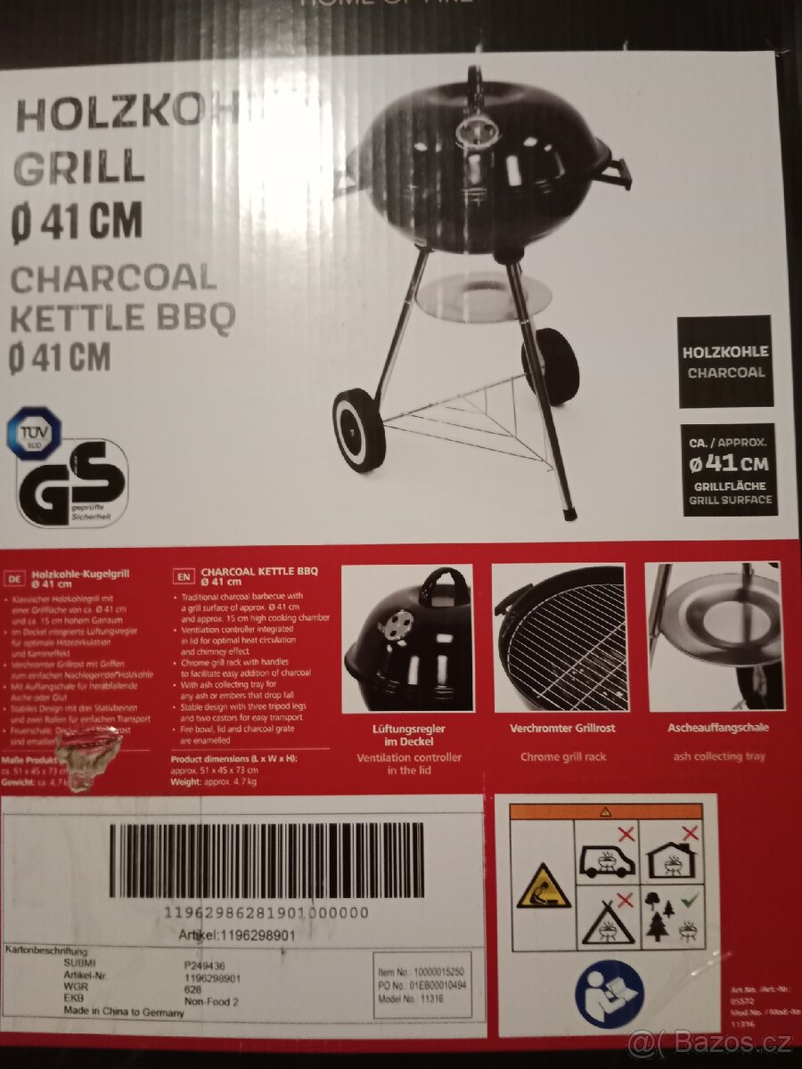 Nový nevybalený gril