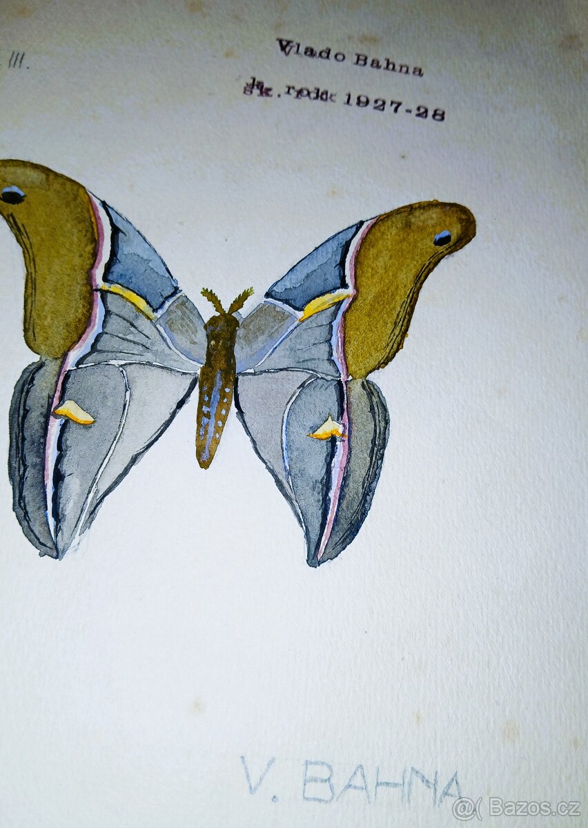 Vlado Bahna, výkres 1928 zabavený SS a konfiskovaný KSČ