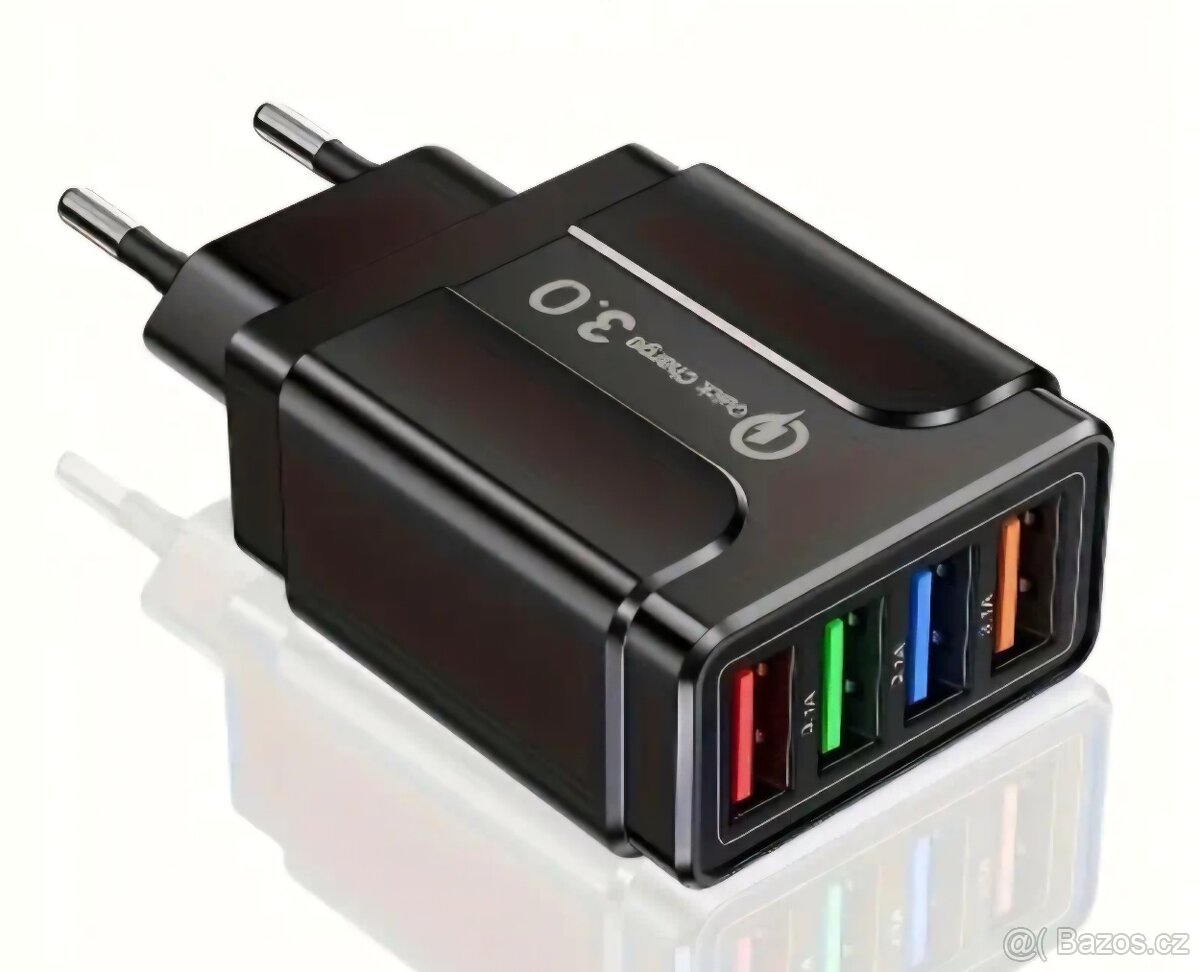 4xUSB nabíječka s Quick Charge 3.0 výkonem