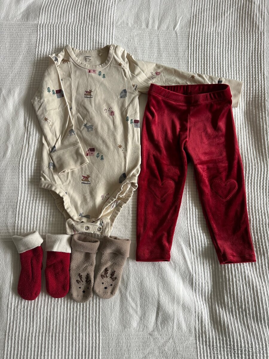 Vánoční set oblečení Lindex vel. 80