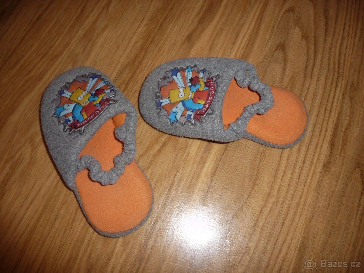 Bačkůrky, pantofle s Bártem vel.29/30