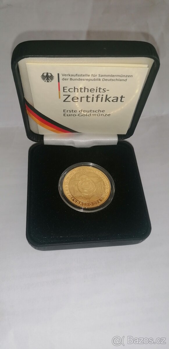 Zlatá mince 15,55g Au9999 PROOF, vzácná.