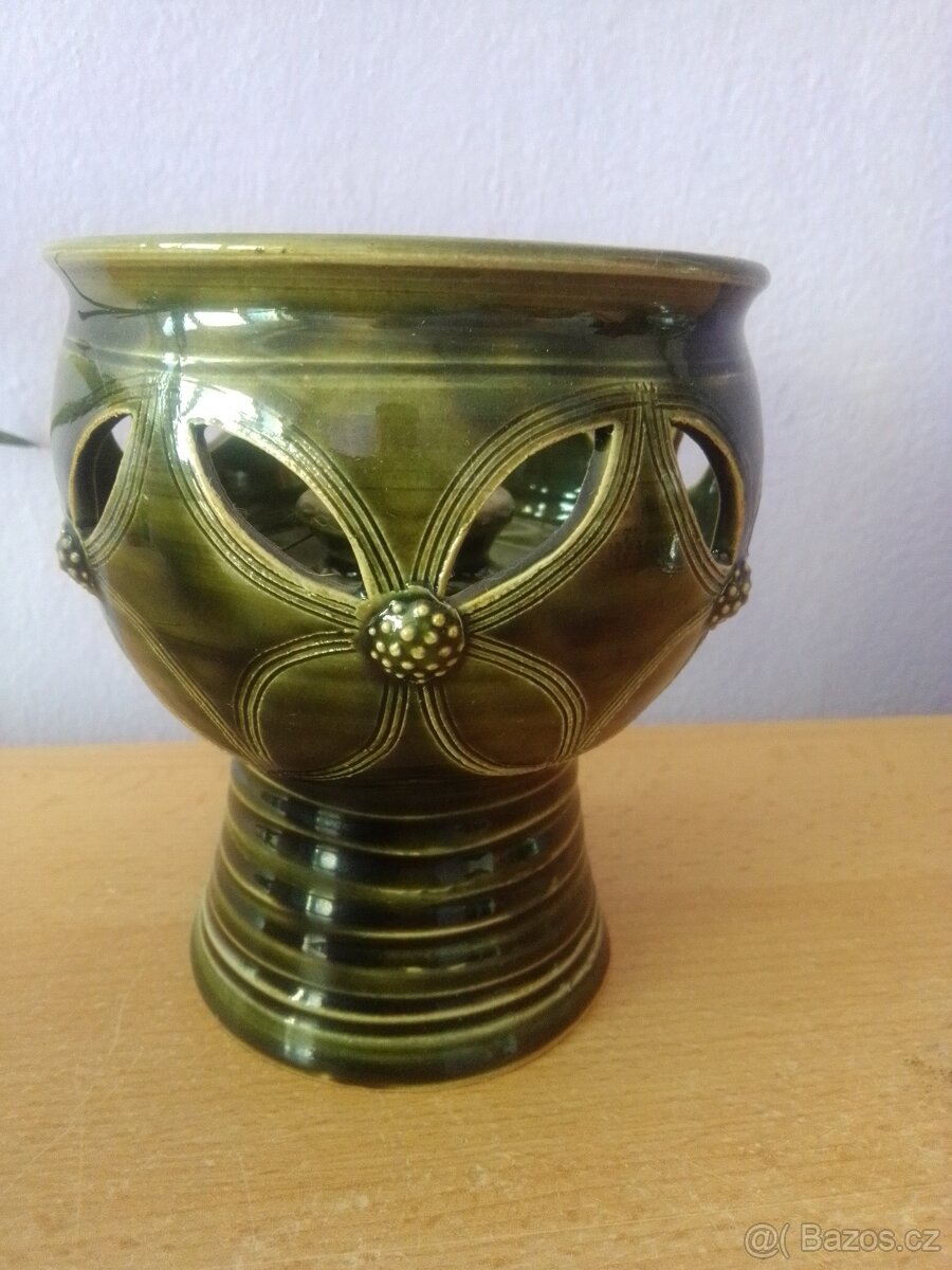 Keramický svícen - olejová lampa_SLEVA