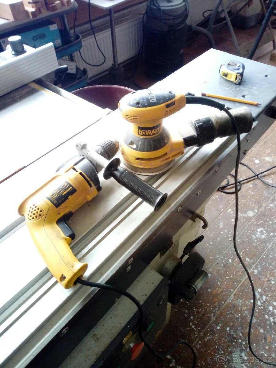 Dewalt vrtačky a brusky 1100+1800kč