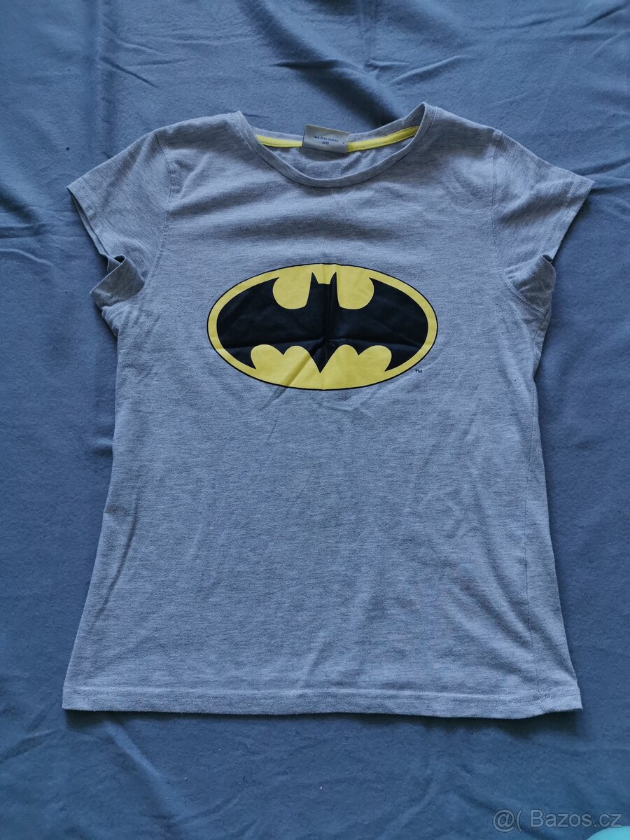 Šedé triko Batman M