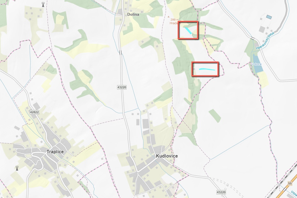 Prodej polí – 4 618 m² - kú Kudlovice