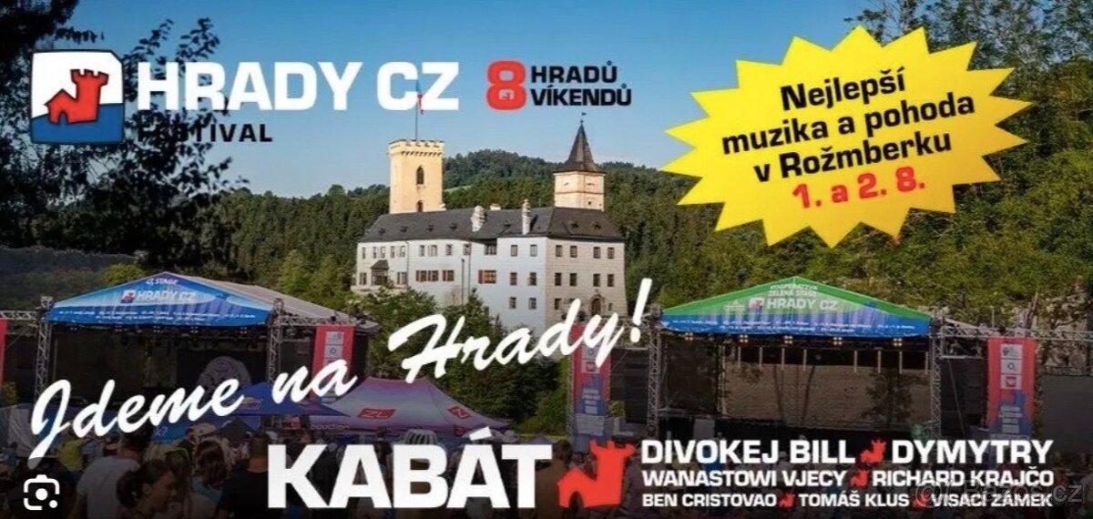 Hrady CZ - Rožmberk nad Vltavou - 1. - 2. srpna 2025