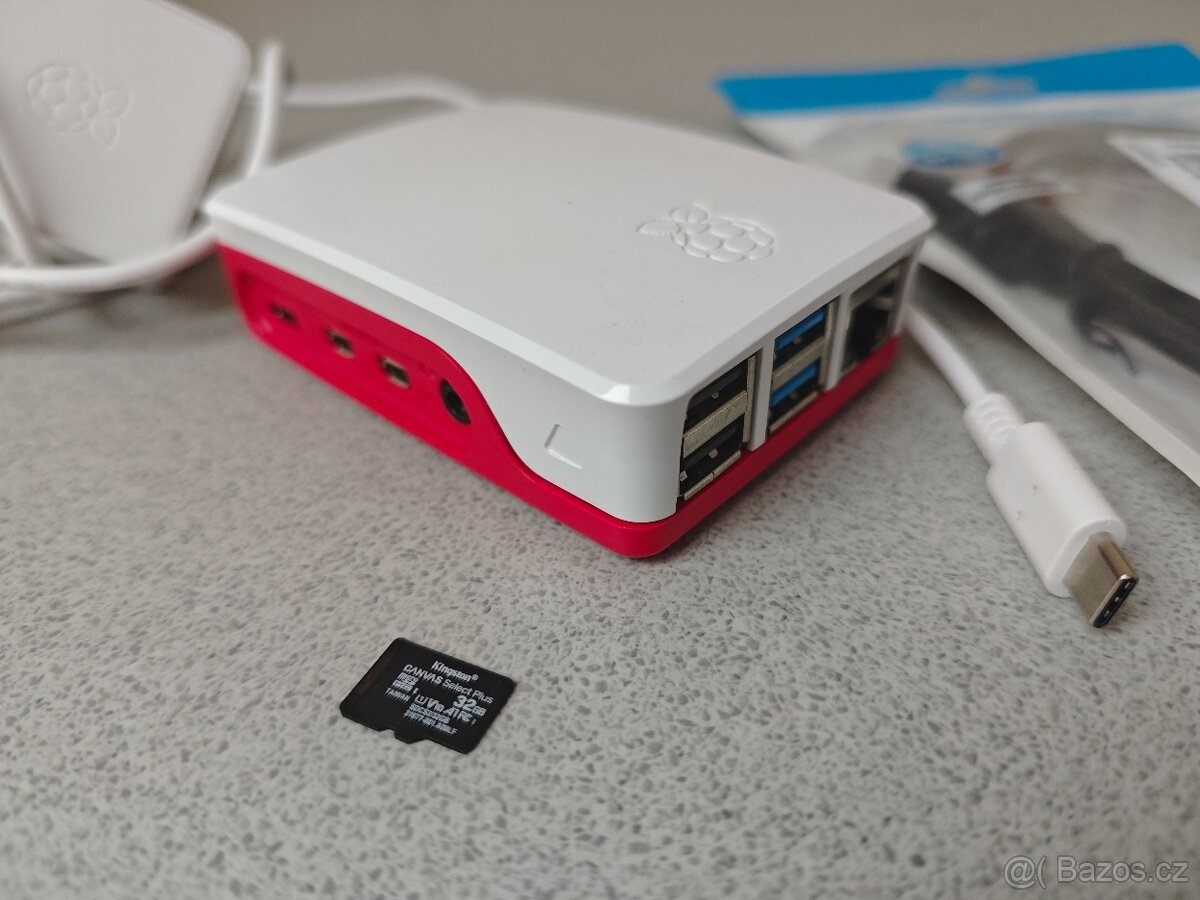 Raspberry Pi 4 (4B) 1GB RAM + příslušenství