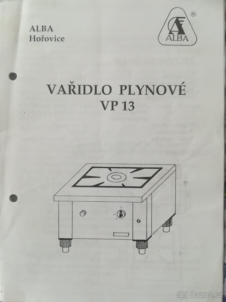Prodám plynovou stoličku