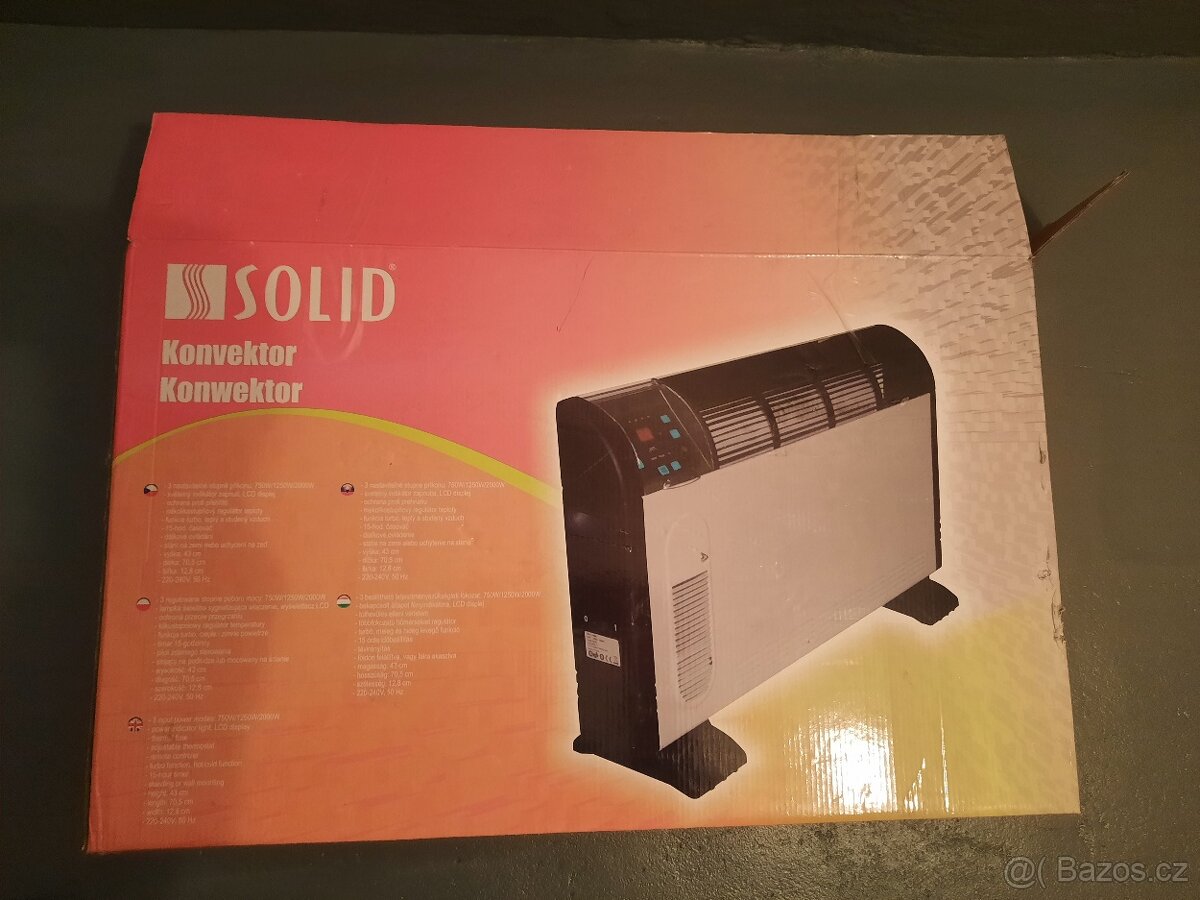 Prodám teplovzdušný ventilátor-konvektor