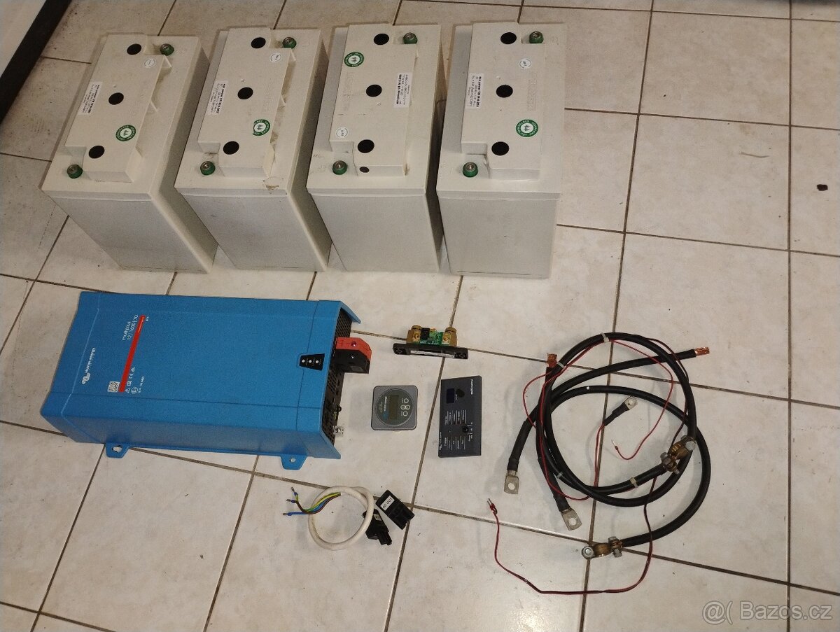 Victron energy měnič/nabíječ + příslušenství