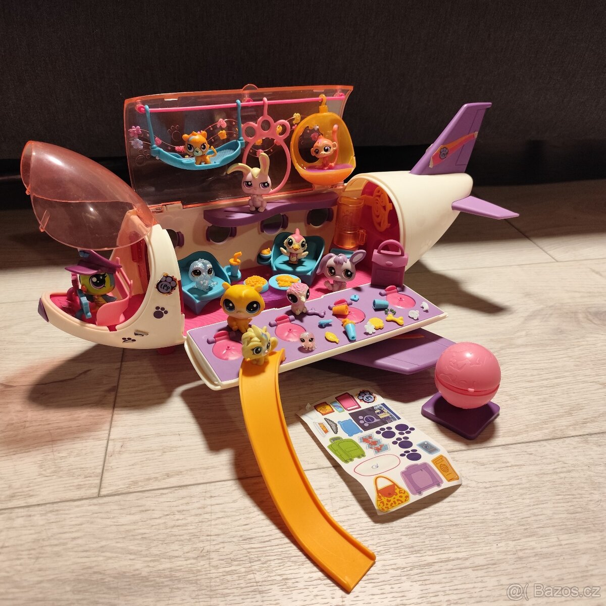 LPS littlest petshop letadlo spousta zvířátek a doplňků
