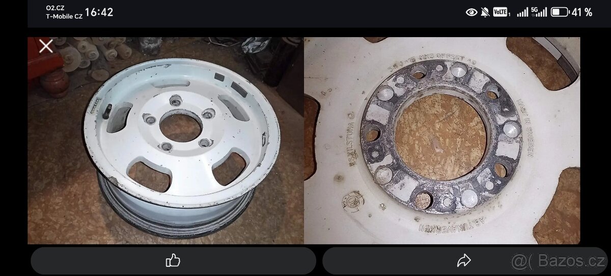 4ks Al kola 5,5jx15, 5x139,7, Lada Niva, Suzuki