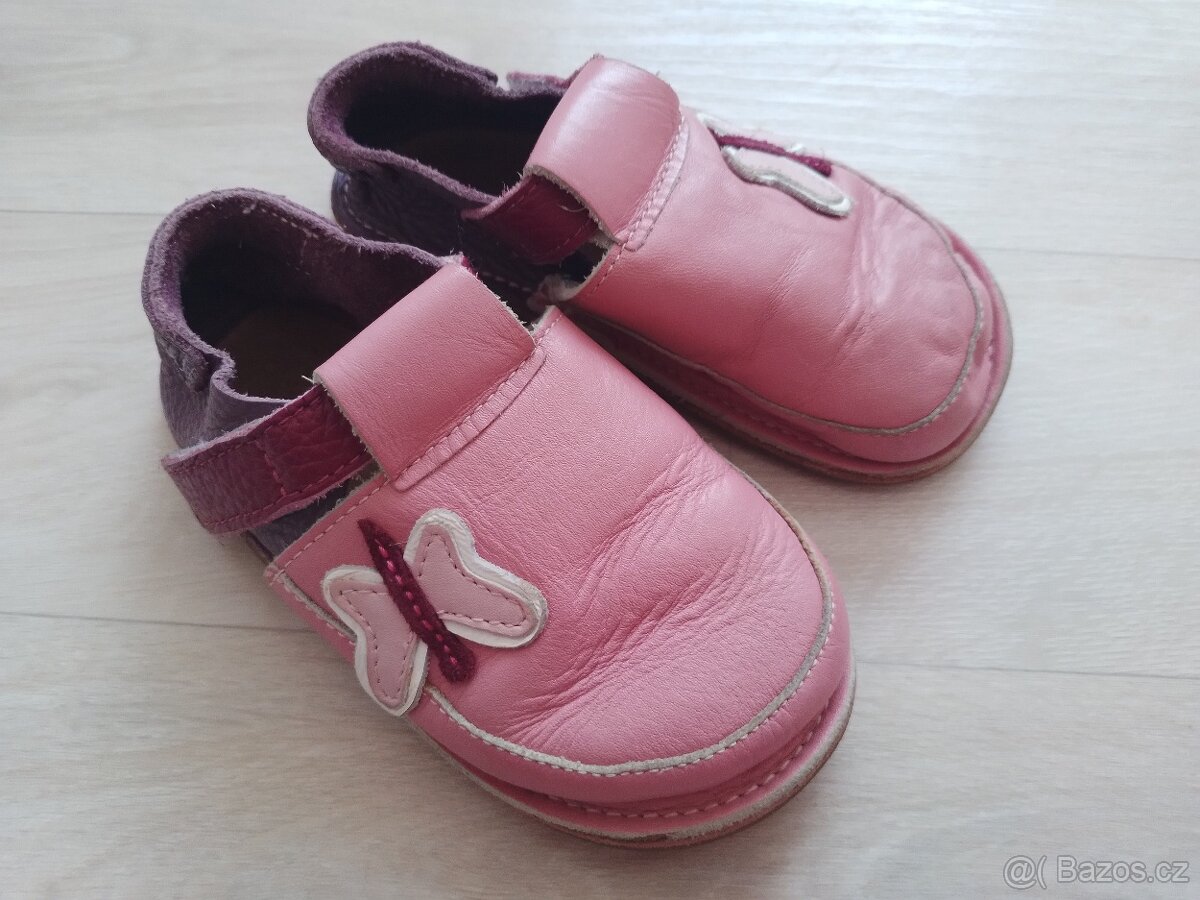 Barefoot kožené capáčky Tikki vel. 24