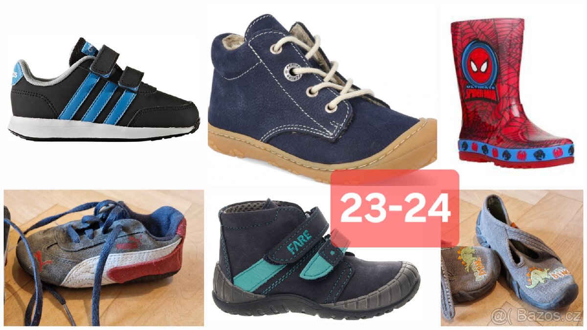 Kožené barefoot boty RicostaPepino Fare Puma Adidas 23-24