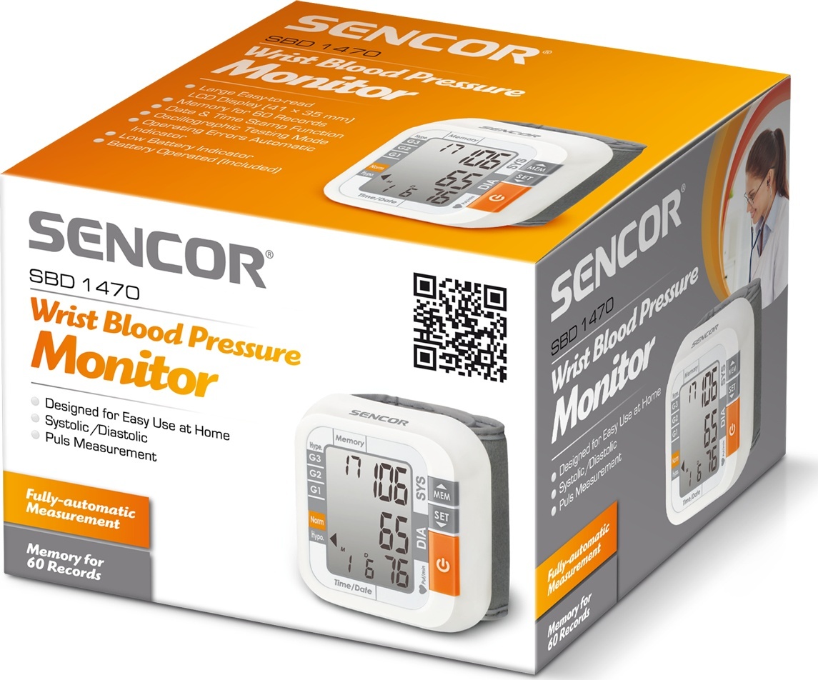 Měřič tlaku na zápěstí Sencor