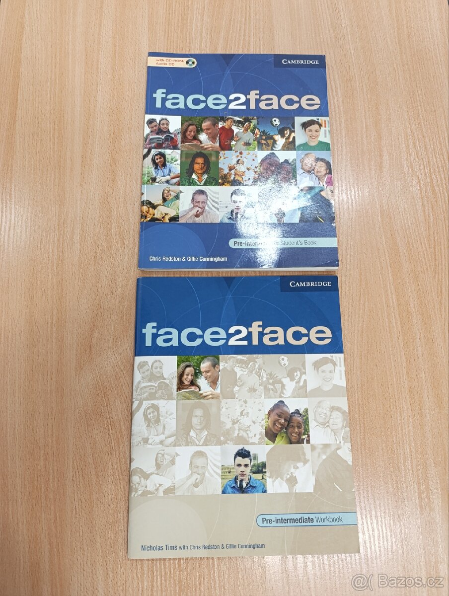 Učebnice angličtiny face2face, cvičebnice, CD ROM/audio CD