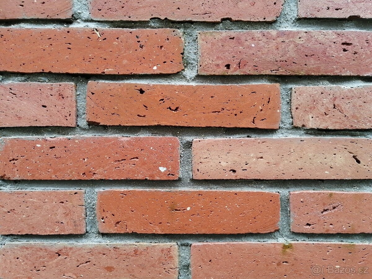 Rubové cihlové obkladové pásky typ D1