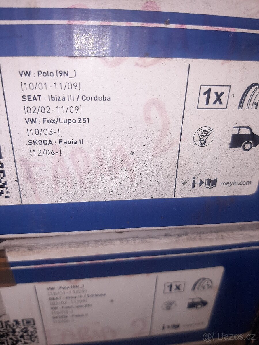 Zadní brzdové bubny Škoda Fabia 2