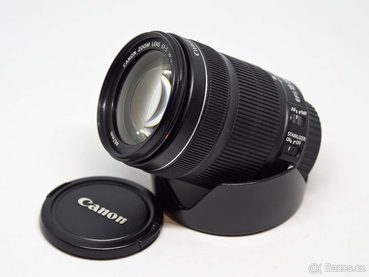 CANON 18-135 IS STM v bezvadném stavu + clona