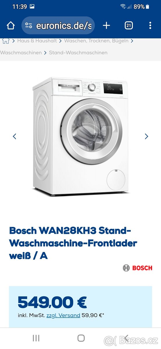 Automatická pračka Bosch