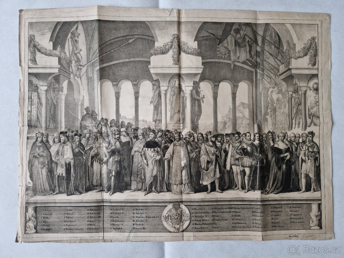 Orig. velká litografie Josef Vojtěch Hellich - Čeští vlasaři