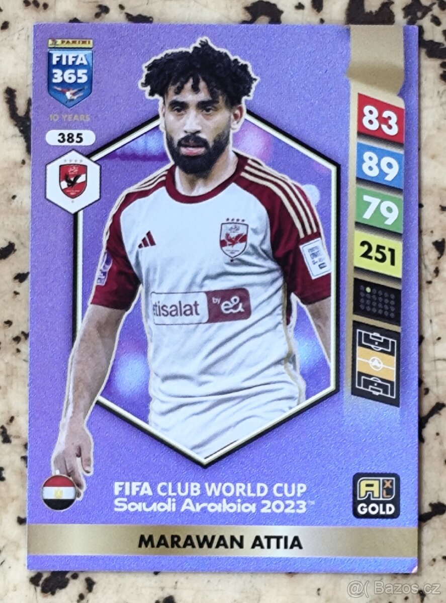 Football card of Marawan Attia W. C. Saudi Arabia 23 edition