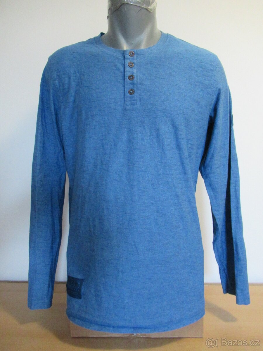 pánské triko STRAUSS VINTAGE M modré