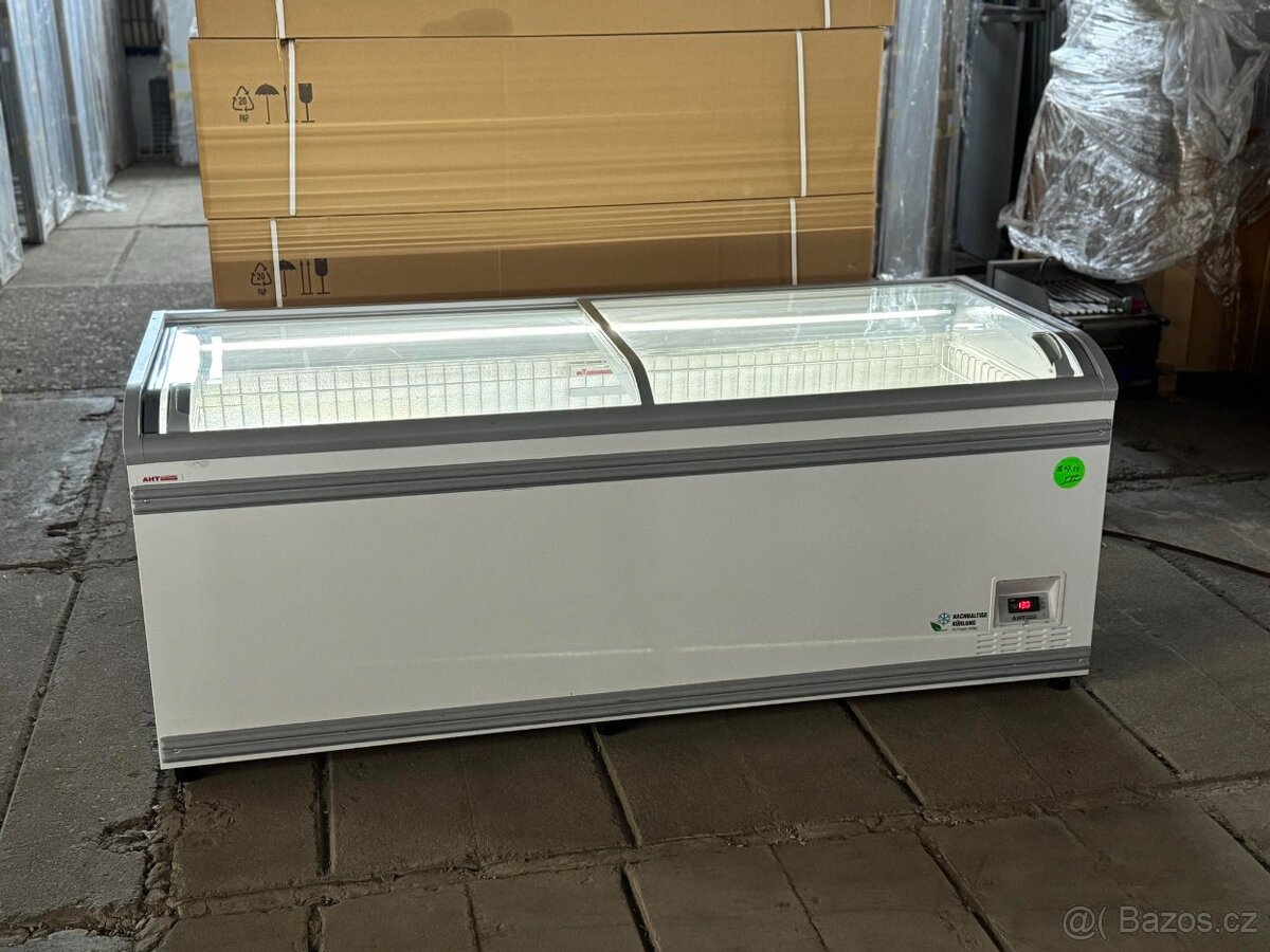 Prosklený pultový mrazák AHT 210x85x85cm