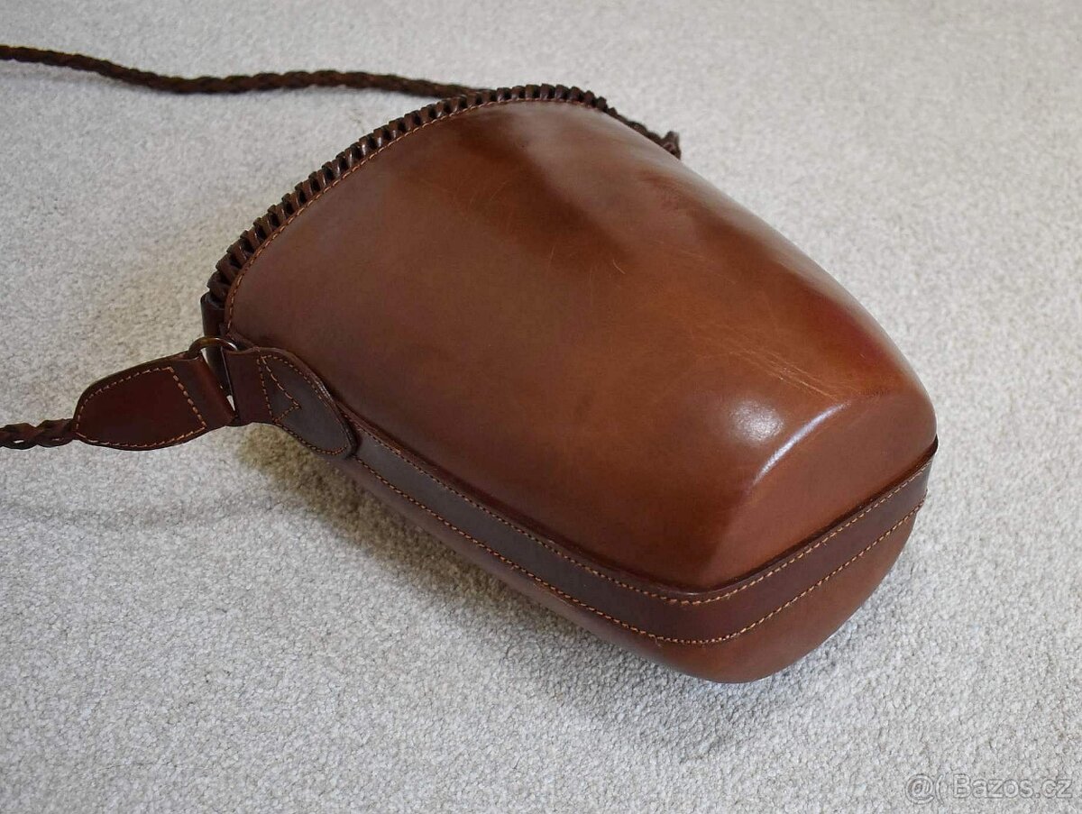 Luxusní kožená italská kabelka / bucket bag - NOVÁ