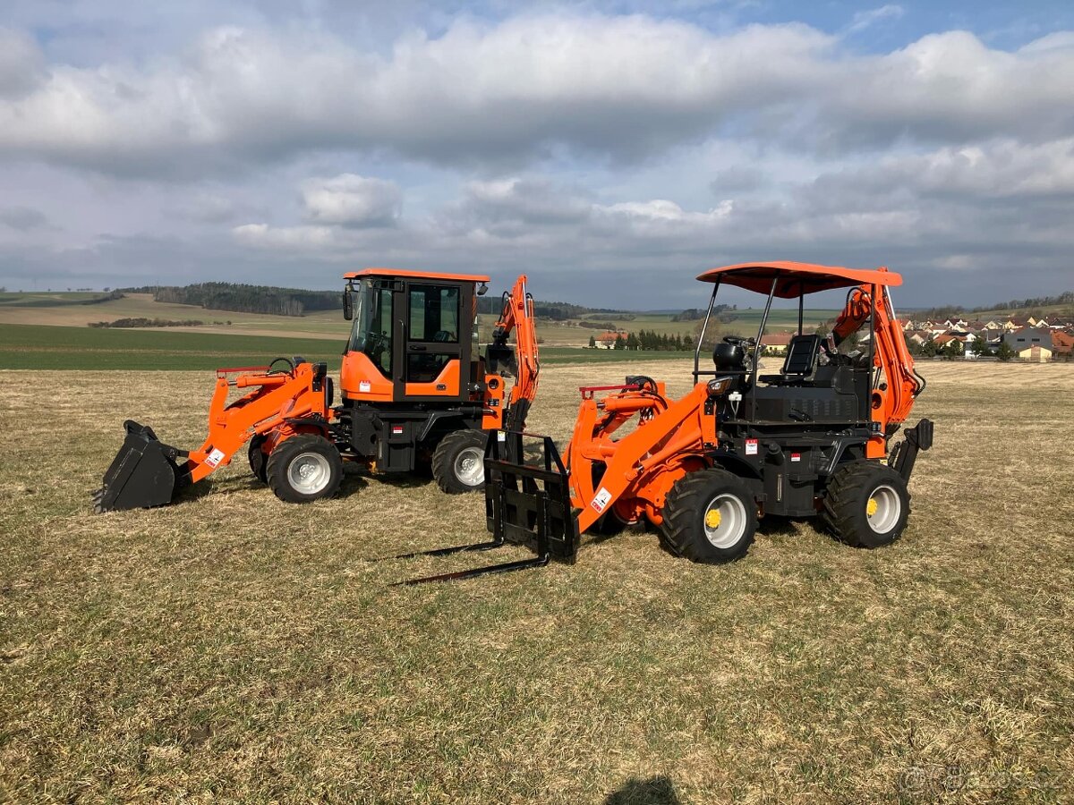 TRAKTORBAGR JM08 NAKLADAČ+MINIBAGR 4x4