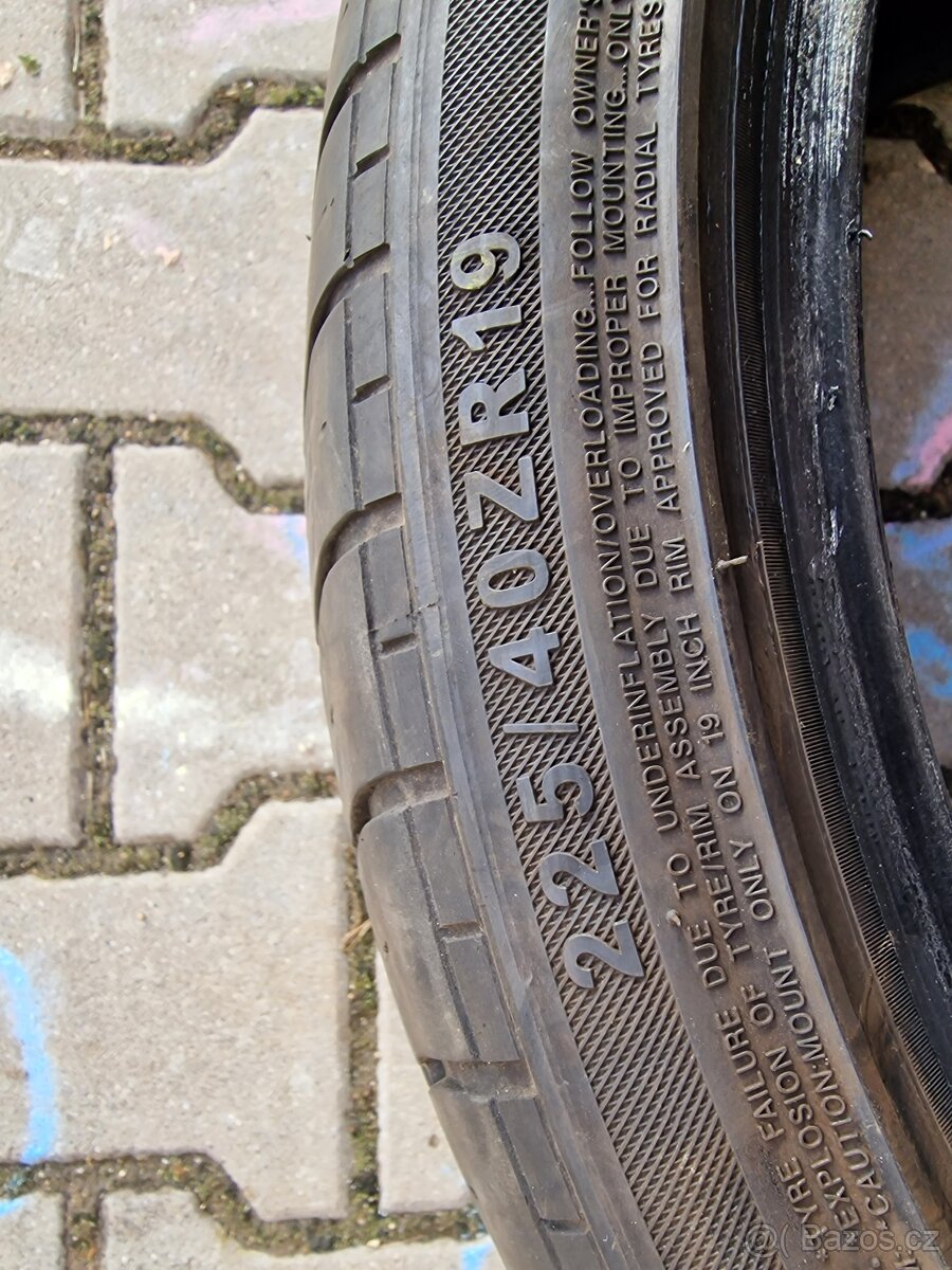 Letní pneumatiky 225/40 R19