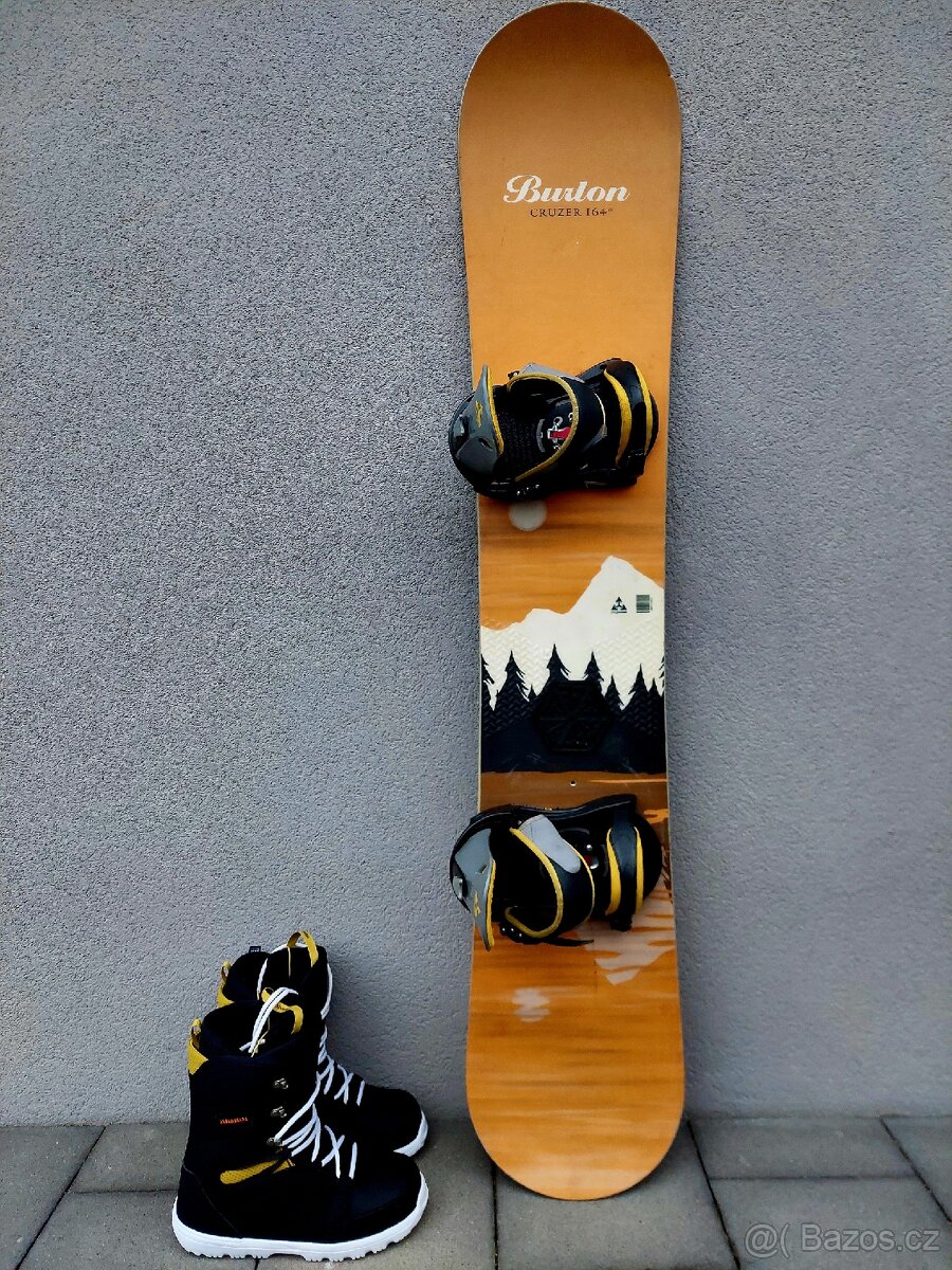 Snowboard BURTON CRUZER, 164 cm + boty