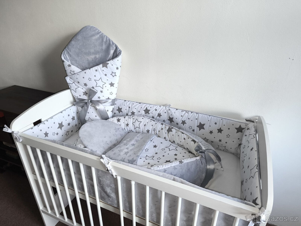Nová souprava do postýlky hvězdičky+minky
