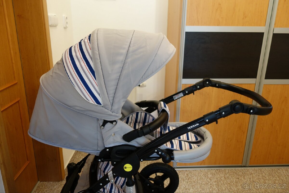 Prodám prostorný kočárek Monza Terrain 3v1 trojkombinace