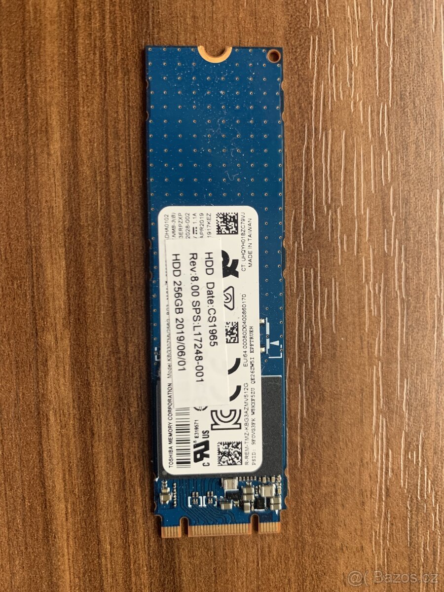 NVMe M.2 SSD disk 256 GB