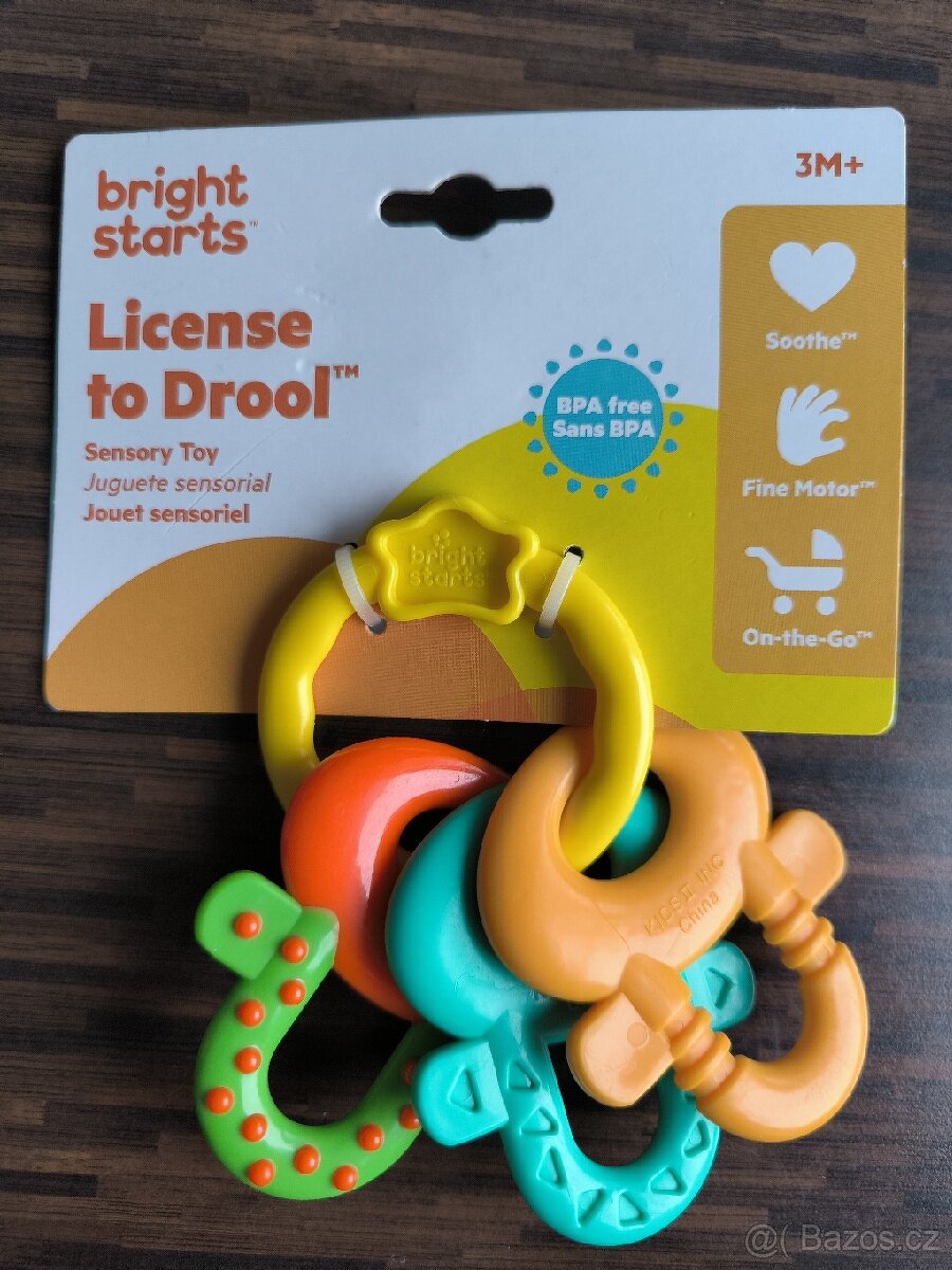 Bright Starts Chrastítko/kousátko Klíče, 3m+