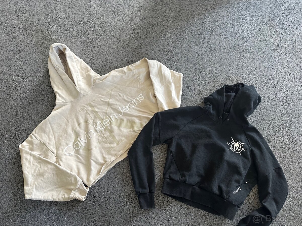 Mikina krátká crop top Calvin klein a Craft