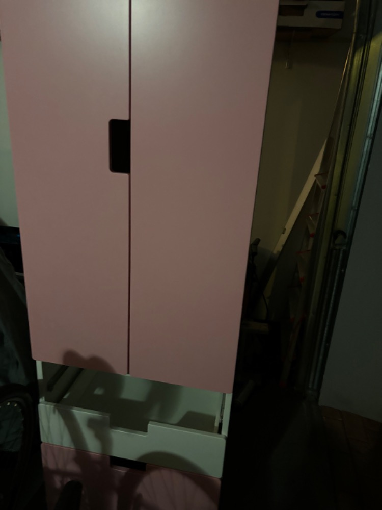 Šatní skříň IKEA STUVA - bílo růžová