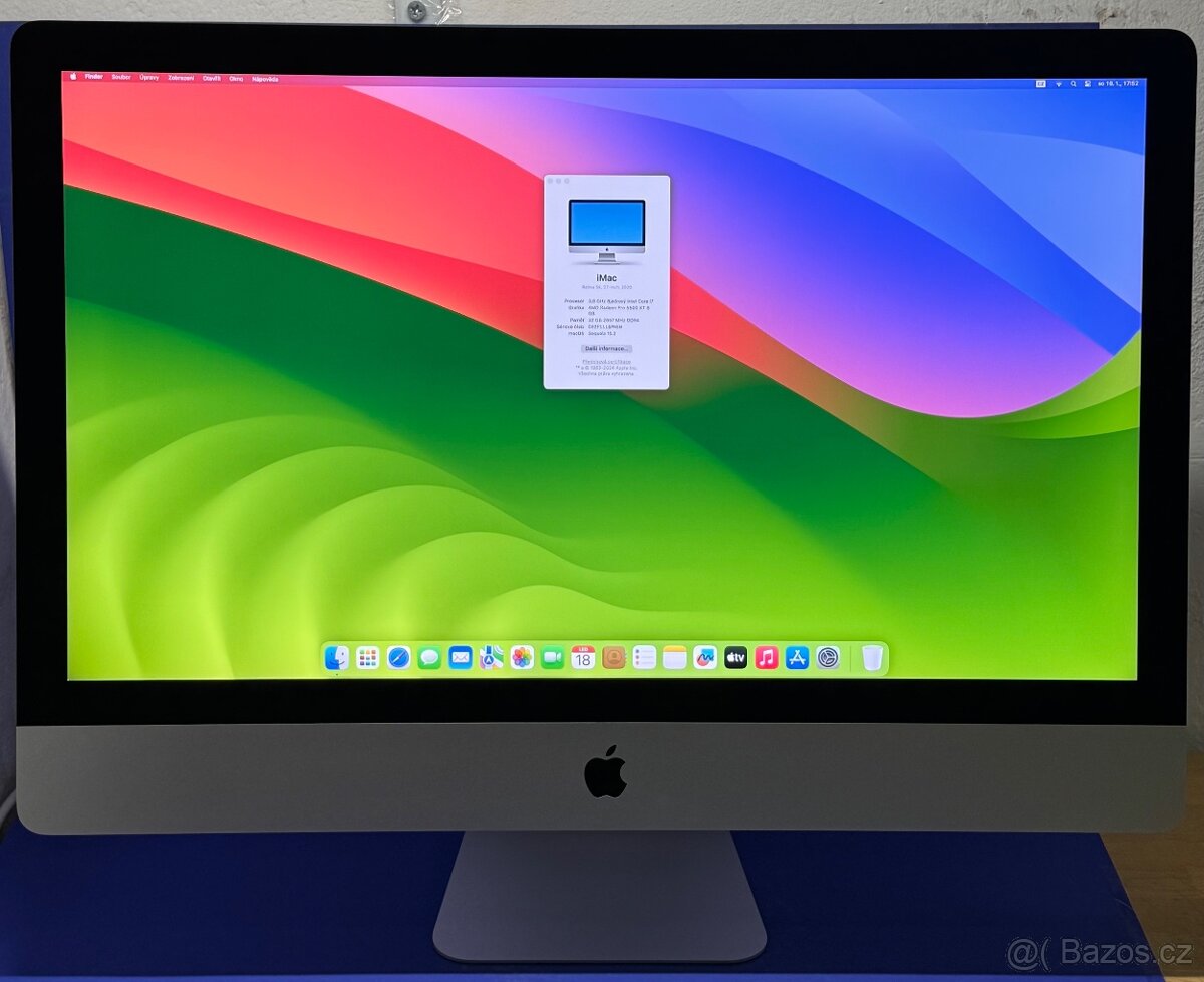 iMac 27” 5K 2020 CTO /32GB RAM/Intel i7/512GB SSD/ Záruka