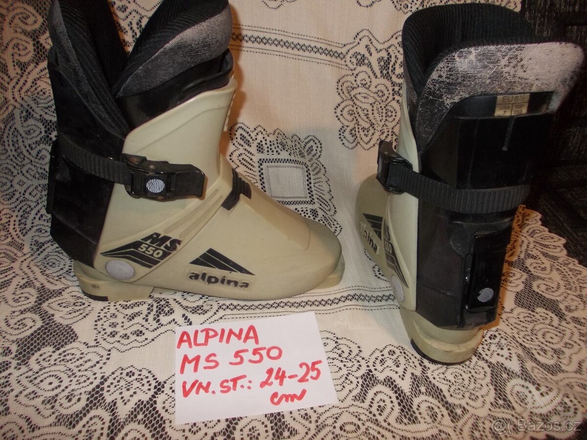 LYŽÁKY ALPINY +ITALSKÉ SNĚHULE+BOTY  kozačky +ZDRAV. OBUVAJ.