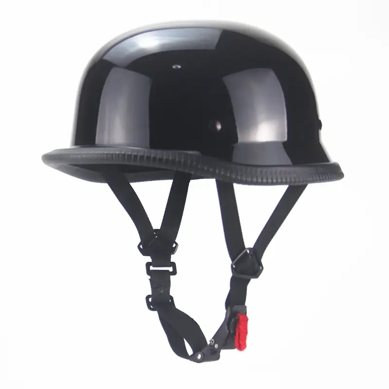 Motocyklová retro poloviční helma v německém stylu ⛑ v. 59-6