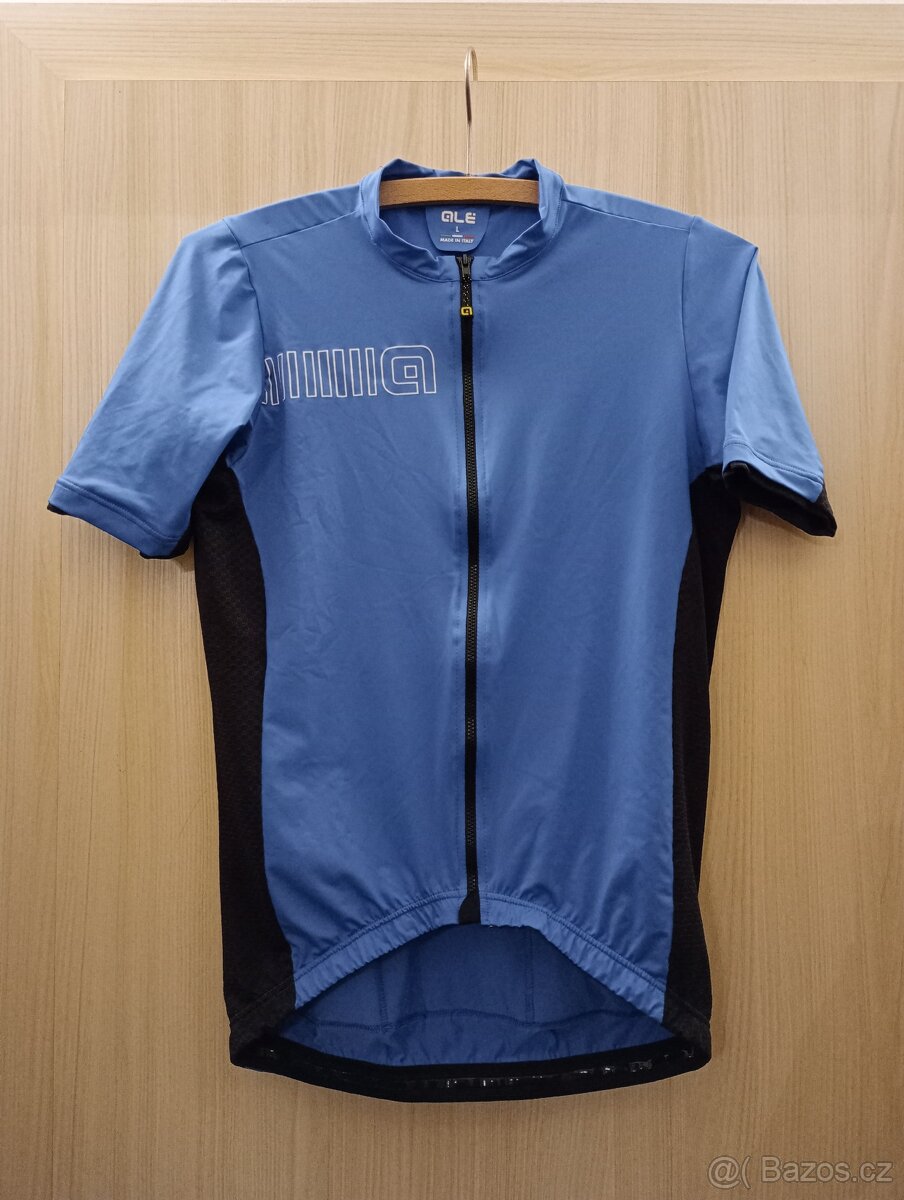 Pánský cyklodres Ale Solid Color Block jersey - Blue vel. L