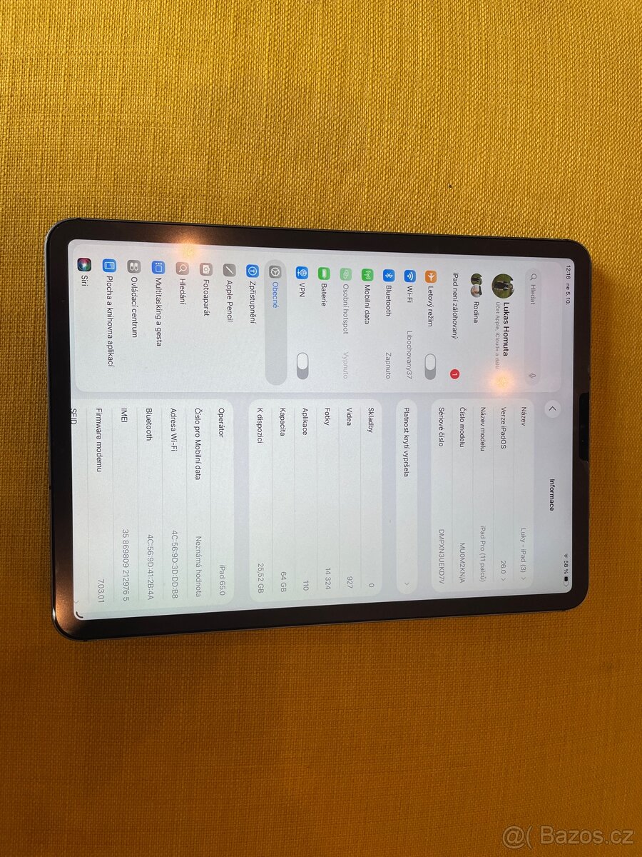iPad Pro 11” (2018) 64GB Wi-Fi,Cellular