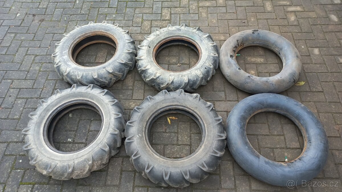 Prodám 4 ks pneu Barum 6.50x16 terénní šípová duše