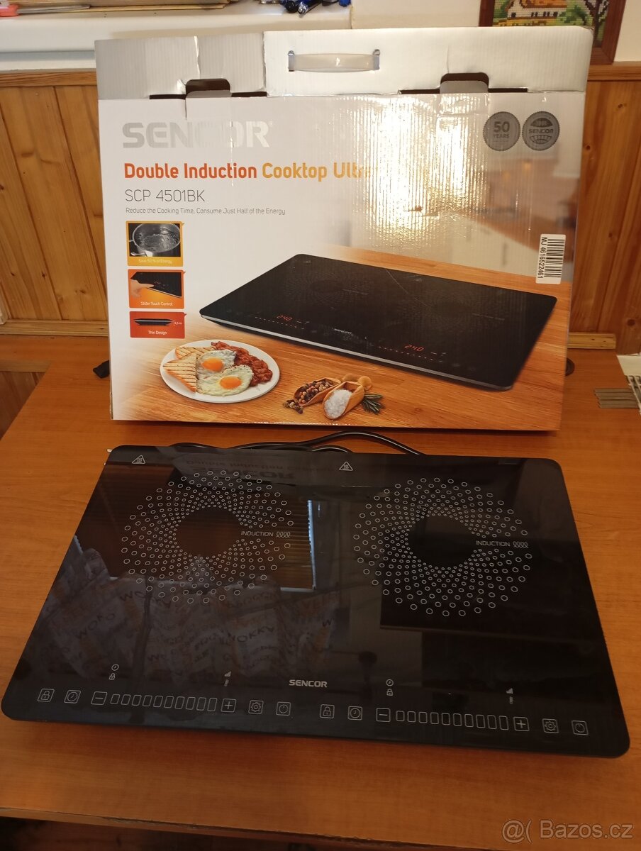 Indukční dvouplotýnkáč Sencor SCP 4501BK