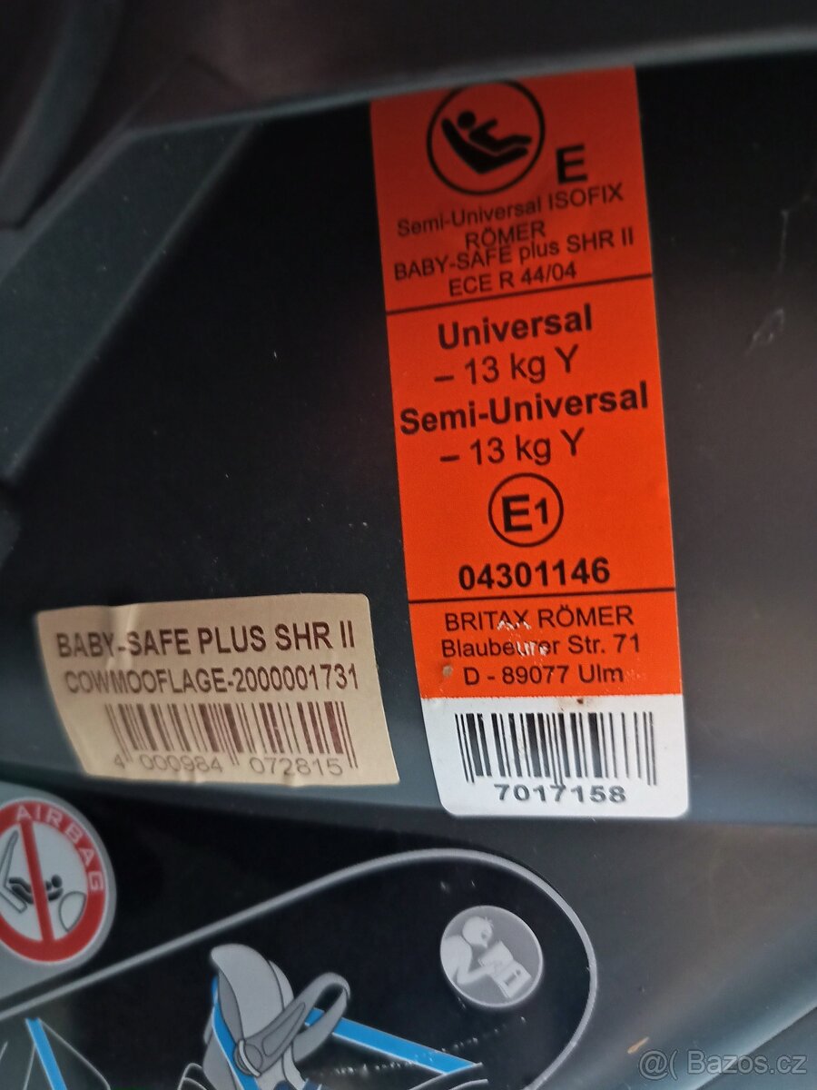 Autosedačka RÖMER BABY-SAFE