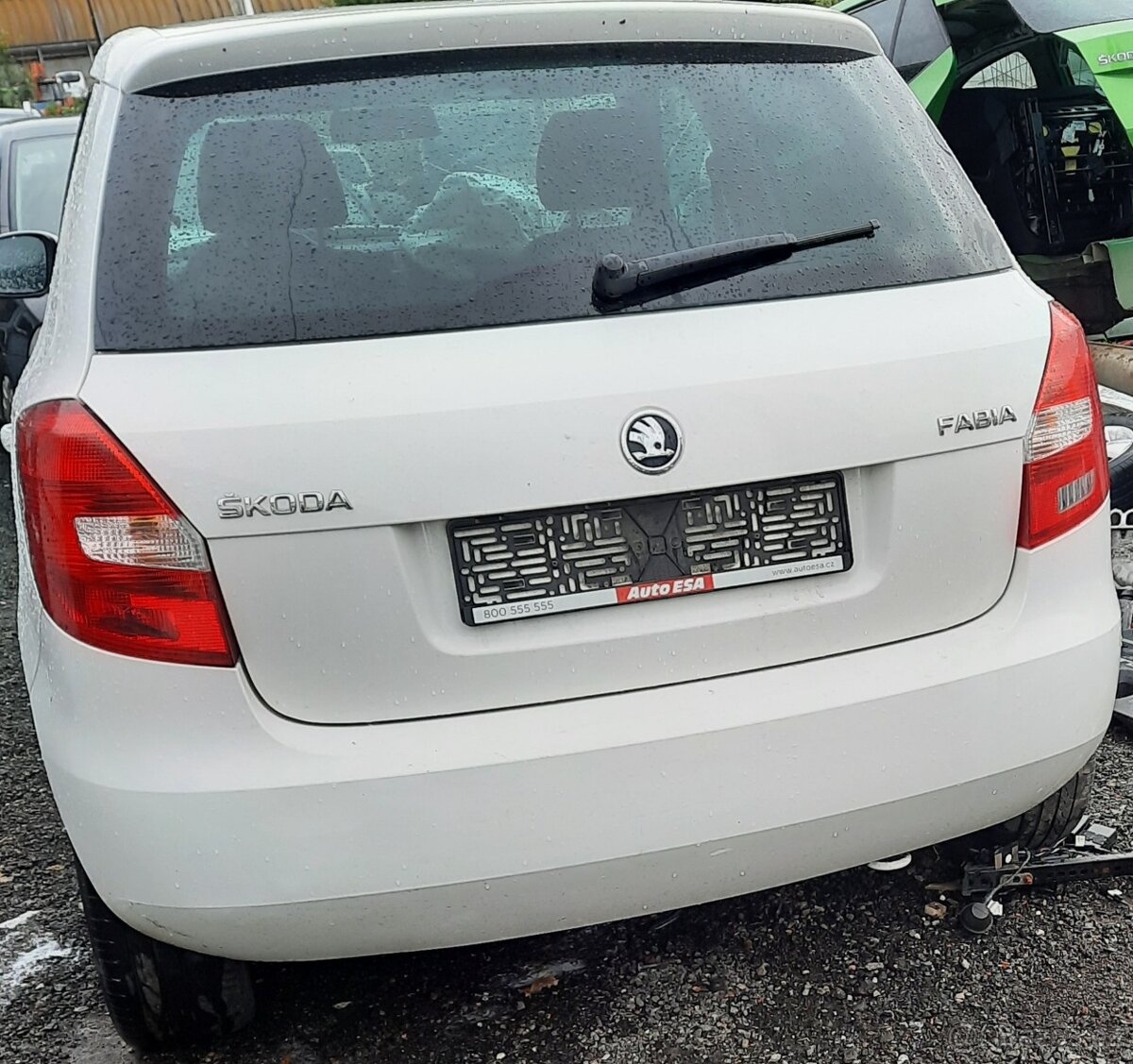 nd ze škoda fabia 2,1.6.TDI 77kW, bílá