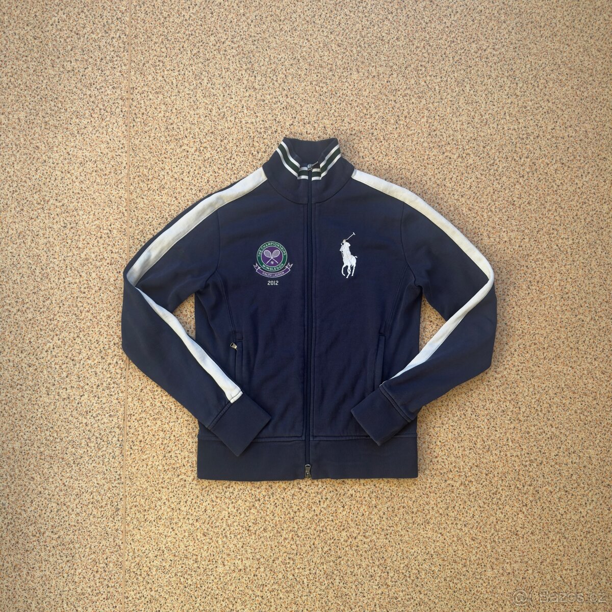 Ralph Lauren Polo modrá mikina Wimbledon 2012 | vel. S